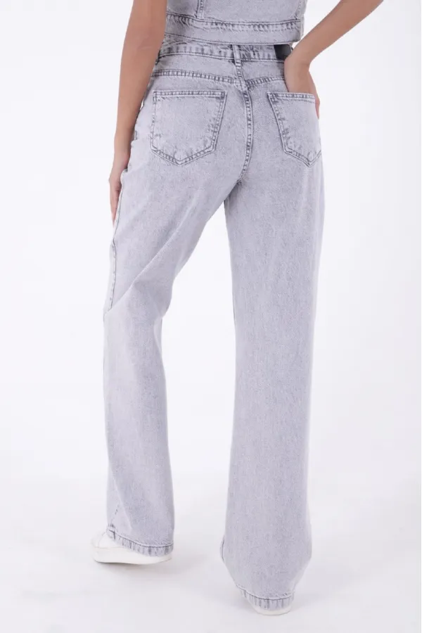 Bol Paça Relax Kot Pantolon  718-32-(28-33)