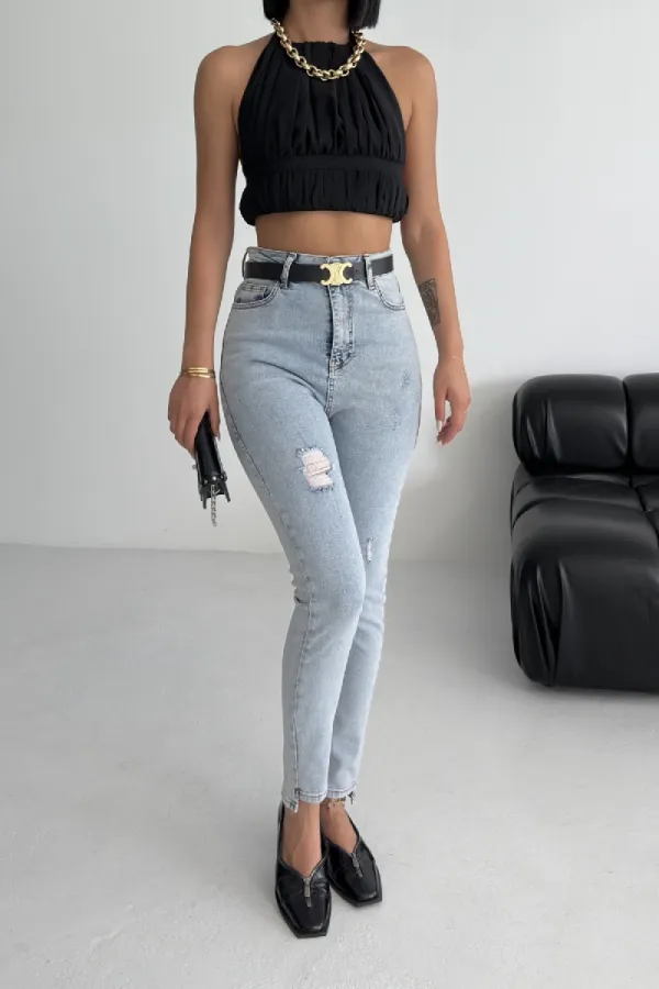 Asimetrik Paça Kot Pantolon 713-06-(26-31) Asimetrik Paça Kot Pantolon 713-06-(26-31)