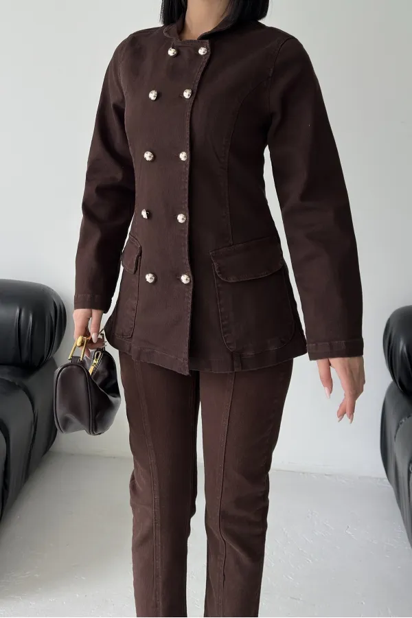 Belden Oturtmalı Düğmeli Gömlek  6248-78-(S-XL)