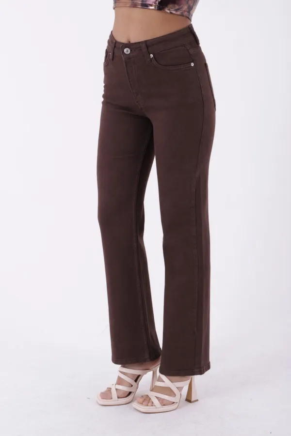 Dikişli Paça Relax Kot Pantolon 7026-78-(26-31)