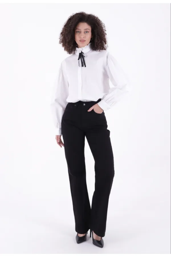 Relax Palazzo Jeans Trousers 7008-07-(27-32)