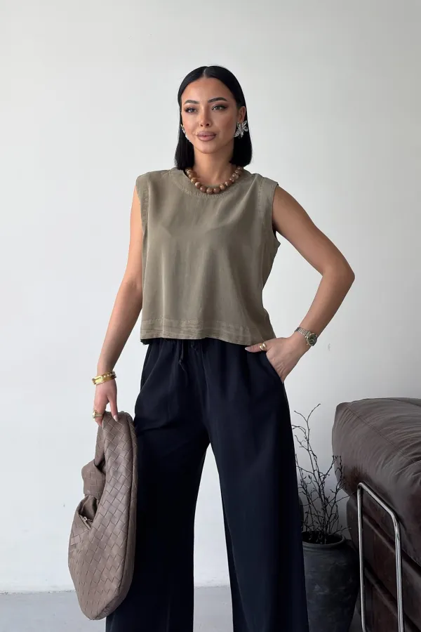 Askılı Bluz  HS401-74-(S-XL)