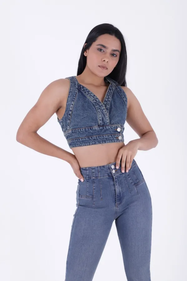 Pensli İspanyol Kot Pantolon  7021-06-(27-32)
