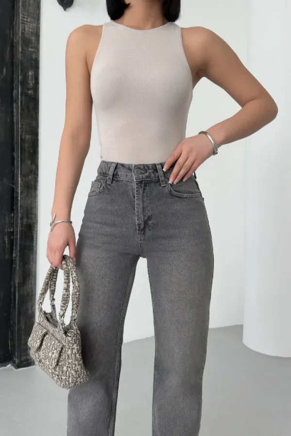 Yüksel Bel Straight Kot Pantolon 7033-29-(28-33)