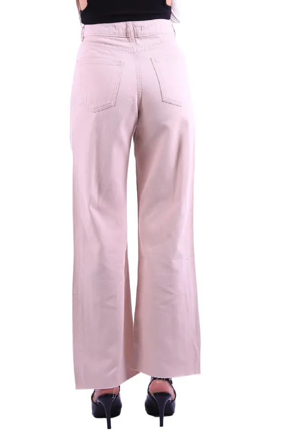 Dikişsiz Paça Bol Paça Relax Kot Pantolonlar  1740-66-(26-31)
