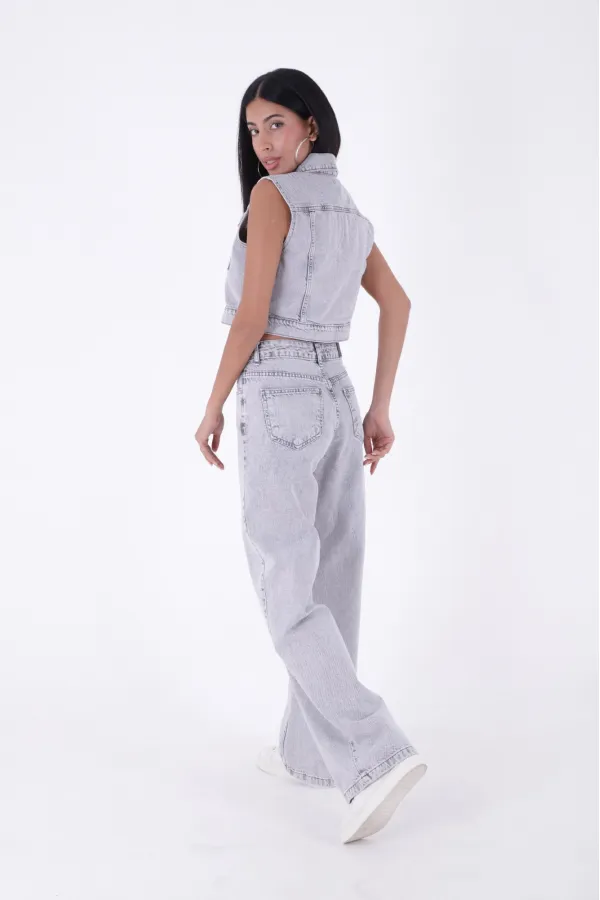 Bol Paça Relax Kot Pantolon  718-32-(26-31)