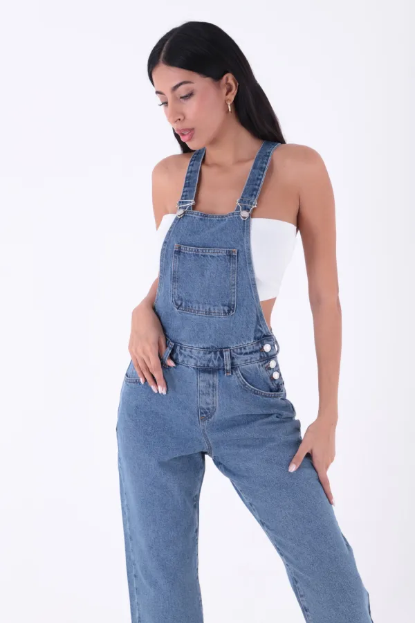 Mom Kalıp Kot Salopet 325-06-(S-XL-6) Mom Kalıp Kot Salopet 325-06-(S-XL-6)