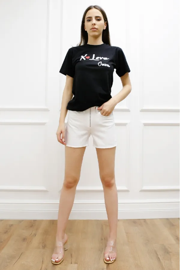 Front Zipper Denim Shorts 224-50-(S-XL-6) Front Zipper Denim Shorts 224-50-(S-XL-6)