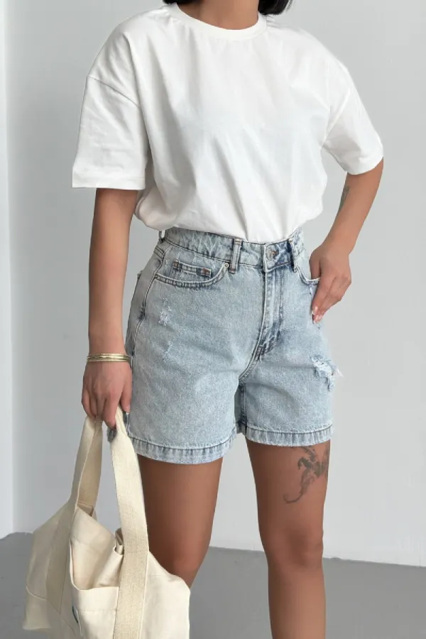 Kot Şort 266-08-(S-XL-6) Kot Şort 266-08-(S-XL-6)