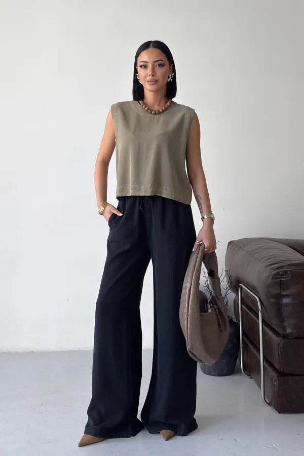 Askılı Bluz  HS401-74-(S-XL)