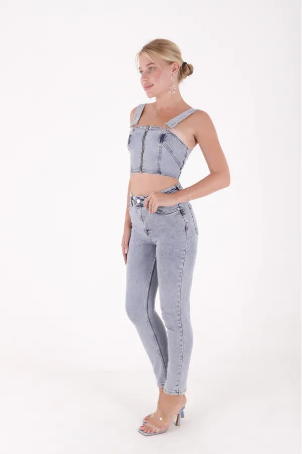 Comfort Slim Kot Pantolon 896-08-(26-31)