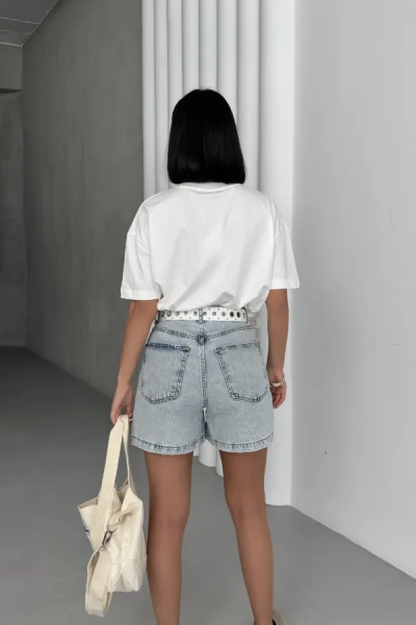 Kot Şort 266-08-(S-XL-6) Kot Şort 266-08-(S-XL-6)