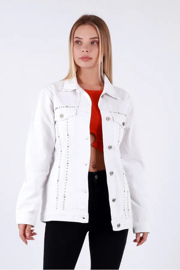 Taşlı Kot Ceket 625-50-(S-XL-6) Taşlı Kot Ceket 625-50-(S-XL-6)