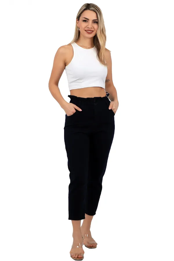 Beli Lastikli Kot Pantolon 759-73-(27-32) Beli Lastikli Kot Pantolon 759-73-(27-32)