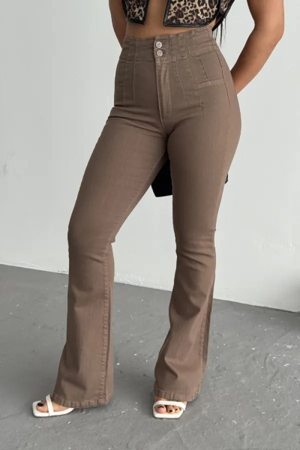 Pensli İspanyol Kot Pantolon 7021-72-(27-32)