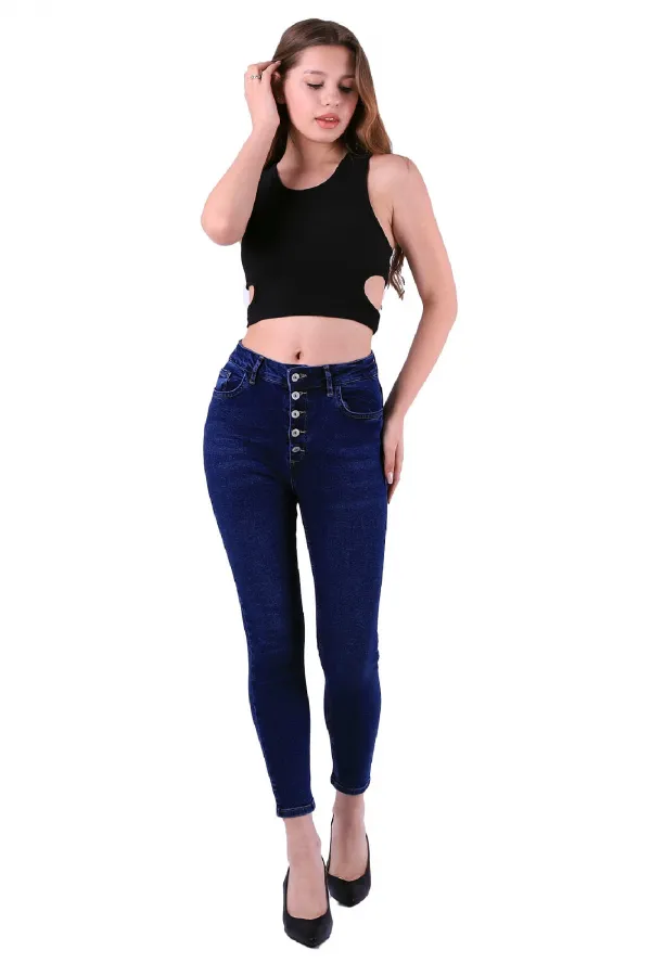 Önü 5 Düğmeli Skinny Kot Pantolon  755-01-(26-31)