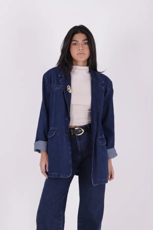 Double Breasted Buttoned Classic Blazer Jacket 6066-26-(S+L+4) Regular Dark Blue Double Breasted Buttoned Classic Blazer Jacket 6066-26-(S+L+4) Regular Dark Blue