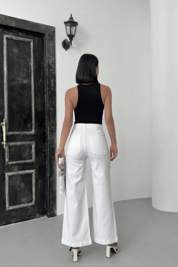 Front Pocket Detail Jeans 7079-50-(26-31)