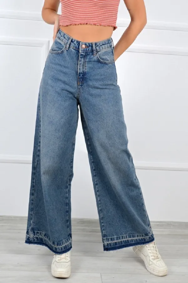 Sökük Paçalı Relax Kot Pantolon 787-62-(S-XL-6) Sökük Paçalı Relax Kot Pantolon 787-62-(S-XL-6)
