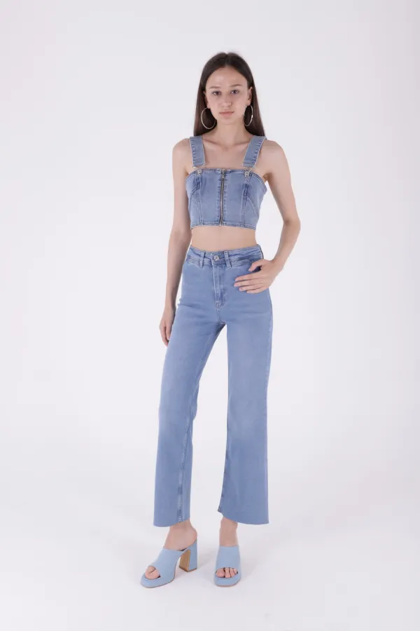 Wide Leg Palazzo Jeans 1710-15-(27-32) Wide Leg Palazzo Jeans 1710-15-(27-32)