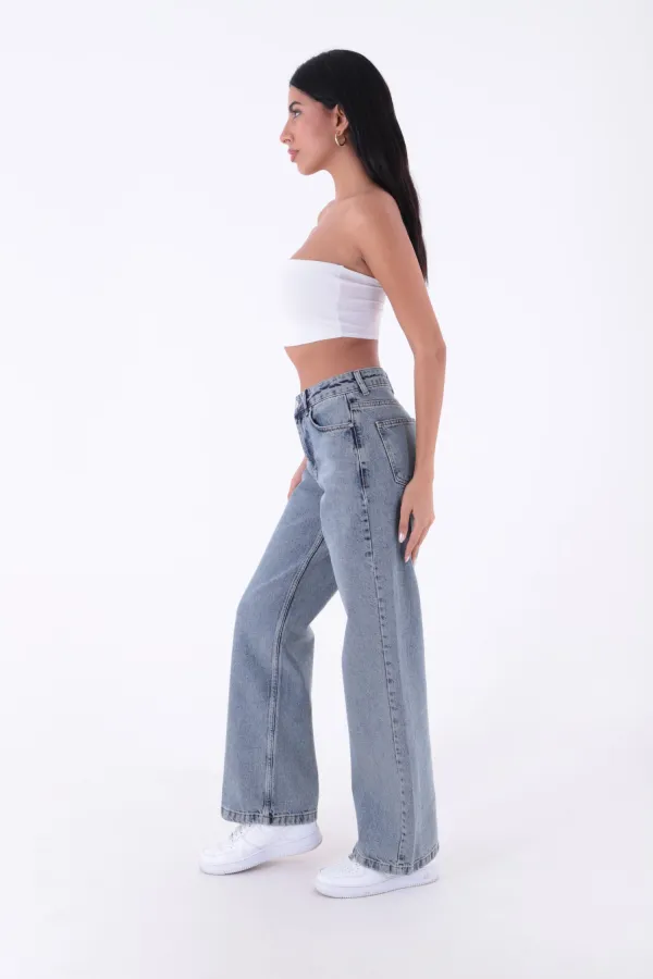 Wide Leg Relax Jeans 718-62-(26-31)