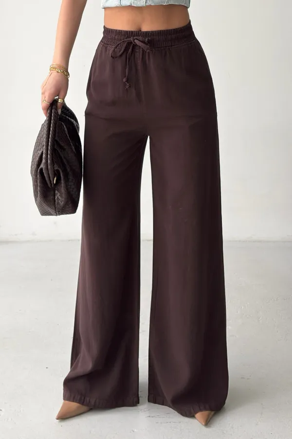 Lastikli Palazzo Pantolon HS708-78-(L-XXL) Lastikli Palazzo Pantolon HS708-78-(L-XXL)