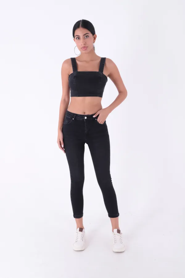 Kısa Boy Kot Pantolon 820-03-(28-33)