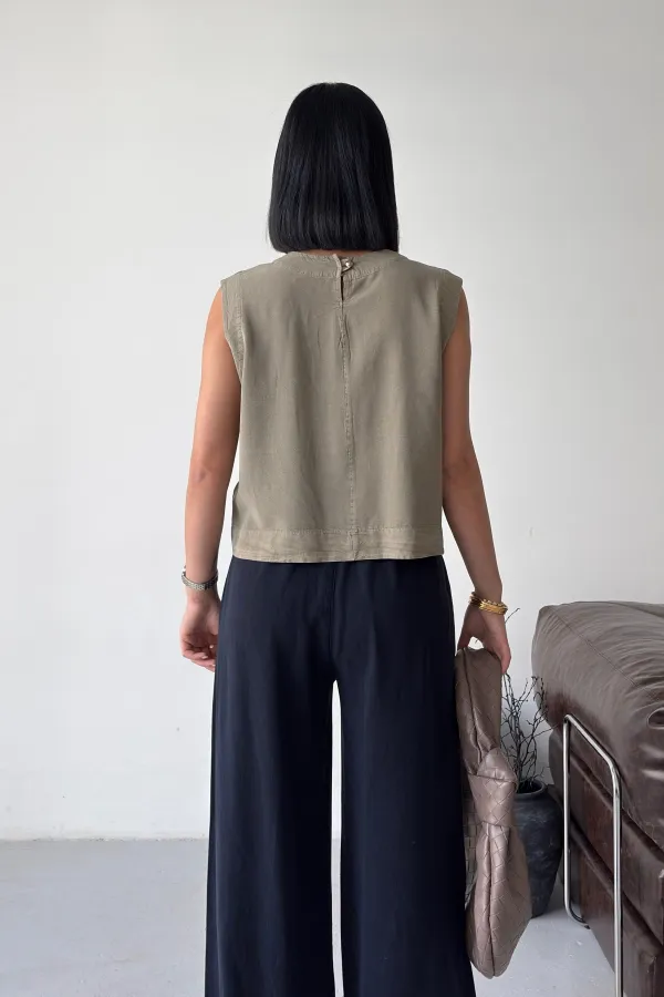 Askılı Bluz  HS401-74-(S-XL)