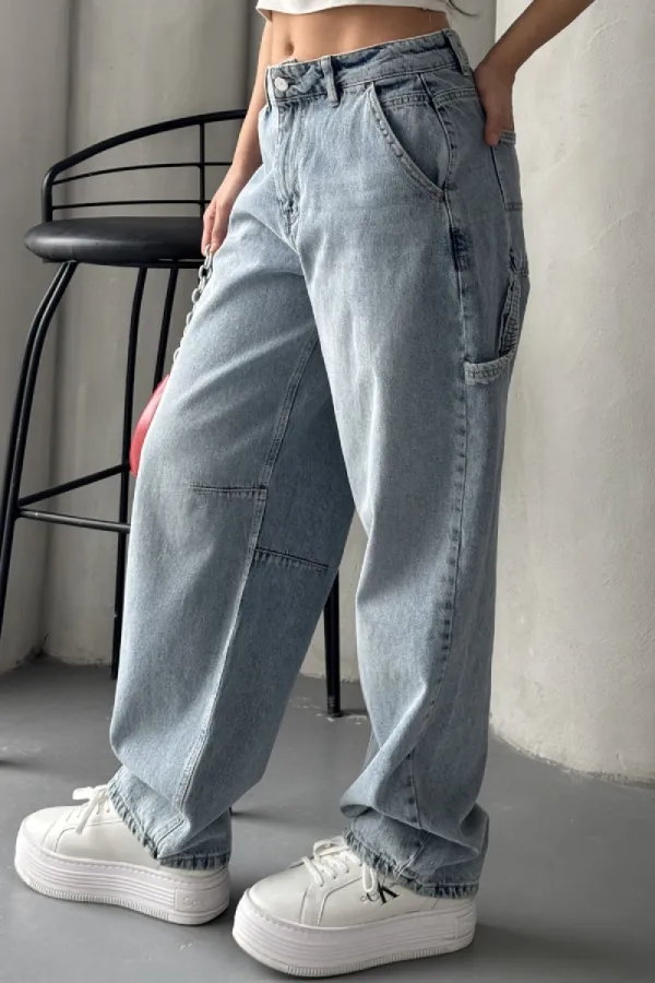 Pensli Baggy Kot Pantolon  7059-14-(26-31)