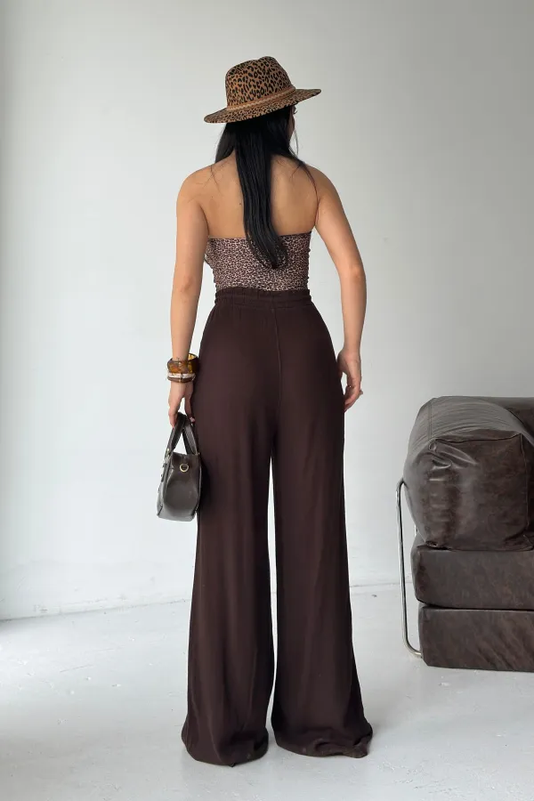 Lastikli Palazzo Pantolon  HS740-78-(S-XL)
