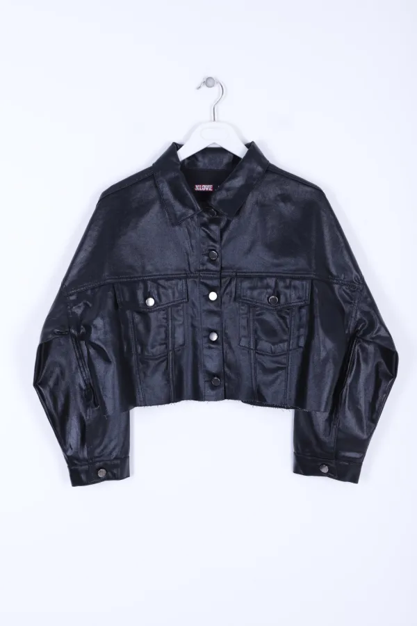 Short Oversize Denim Jacket 651-46-(S-XL) Short Oversize Denim Jacket 651-46-(S-XL)