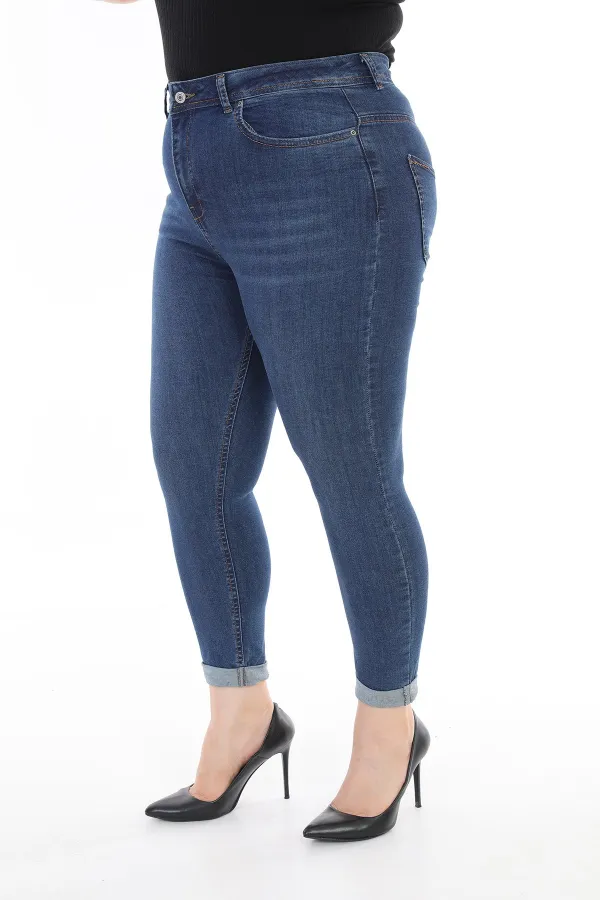 Duble Paça Kot Pantolon  520-01-(44-50)