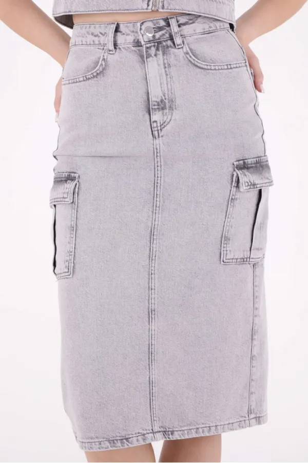 Kargo Cepli Kot Etek 1023-32-(S-L-5) Kargo Cepli Kot Etek 1023-32-(S-L-5)