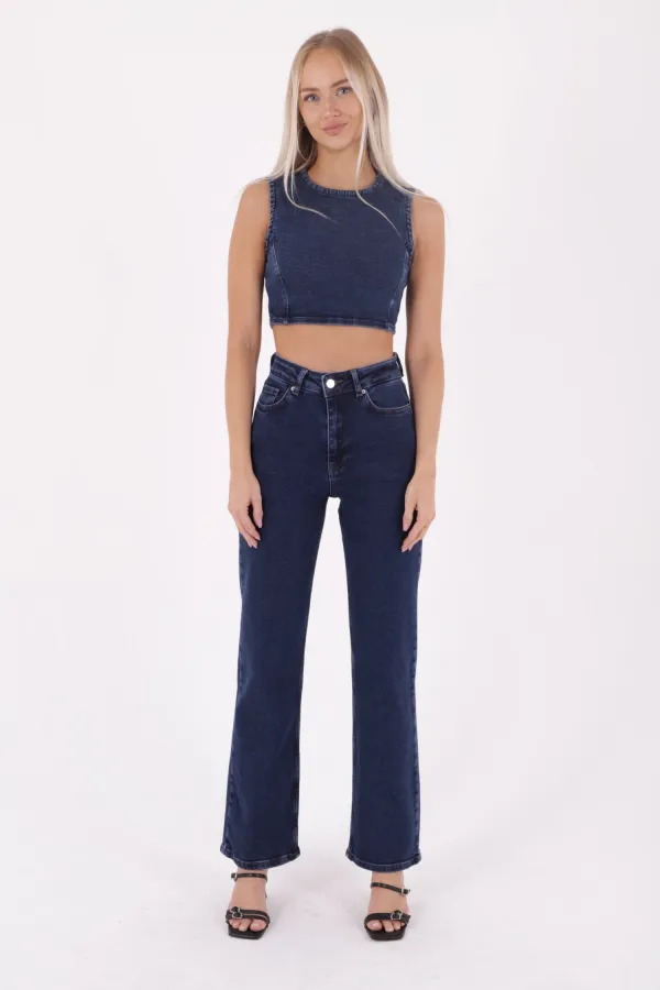 Jeans décontractés à ourlet cousu 7026-26-(28-33)