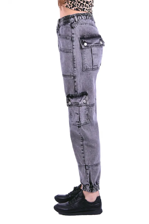 Parçalı Jogger Pantolon 924-33-(S-XL-6-2) Parçalı Jogger Pantolon 924-33-(S-XL-6-2)
