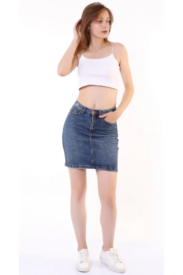 Kısa Kot Etek  107-02-(S-XL-6)