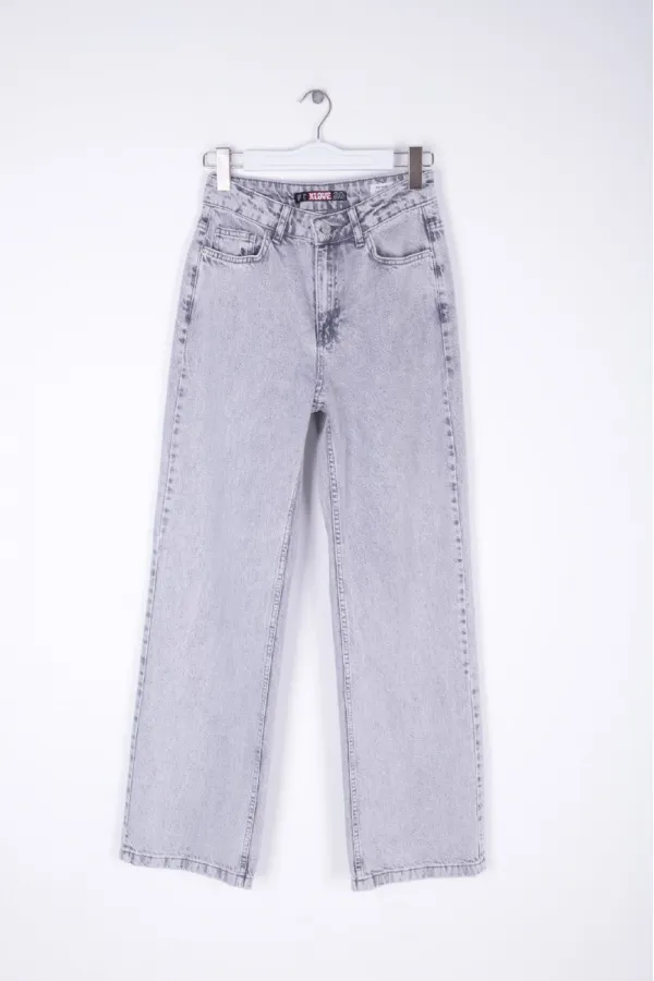 Bol Paça Relax Kot Pantolon  718-32-(28-33)