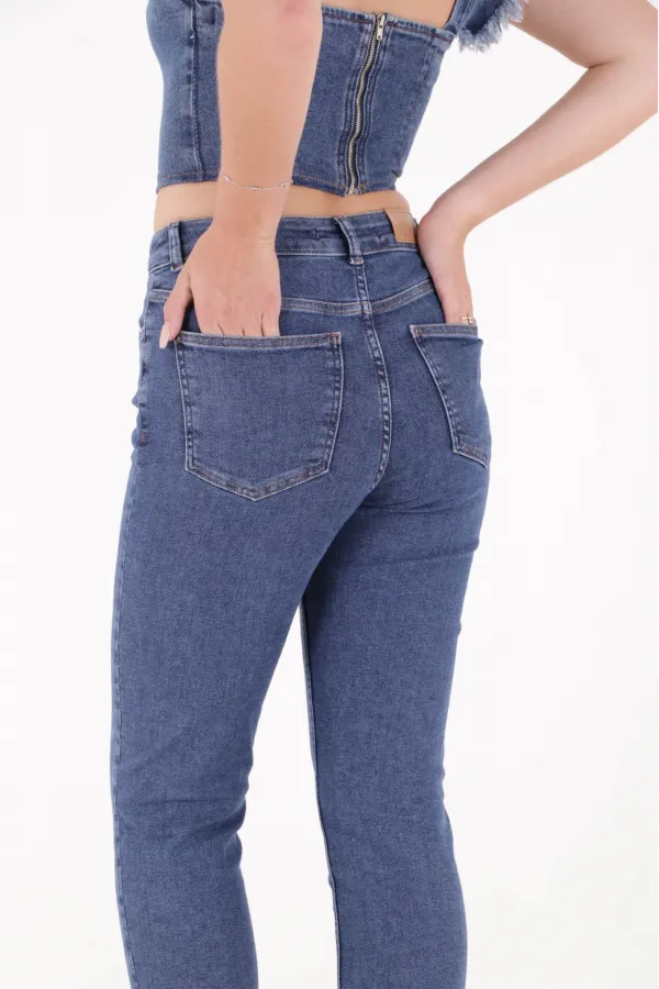 Boru Paça Klasik Kot Pantolon 855-27-(28-33) Boru Paça Klasik Kot Pantolon 855-27-(28-33)