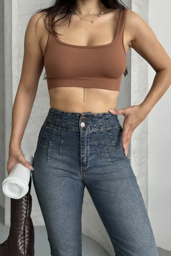 Pensli İspanyol Kot Pantolon 7021-62-(27-32)