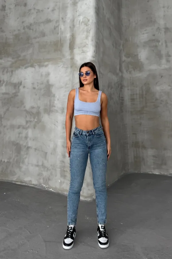 Tık Likra Pantolon 7036-06-(26-31)