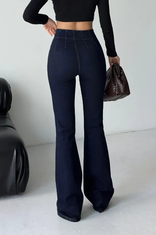 Pensli İspanyol Kot Pantolon 7021-17-(26-31)