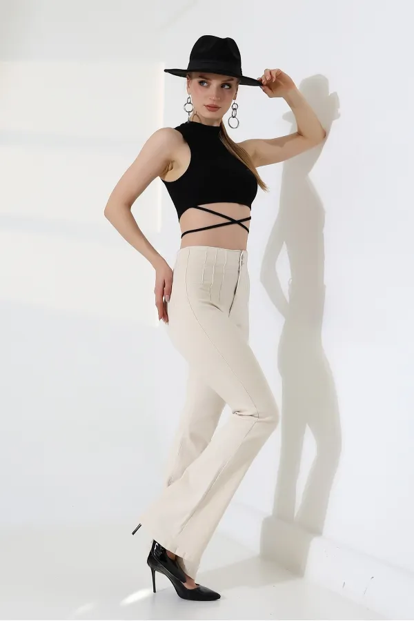 Pensli İspanyol Kot Pantolon  7021-80-(27-30-5)