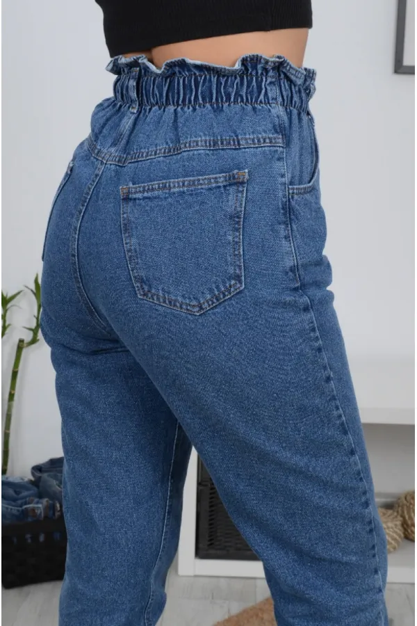 Beli Lastikli Kot Pantolon 759-27-(30-36) Beli Lastikli Kot Pantolon 759-27-(30-36)