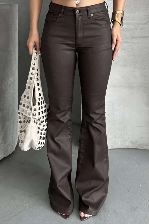 Flare Jean 7071-78-(27-32) Brown