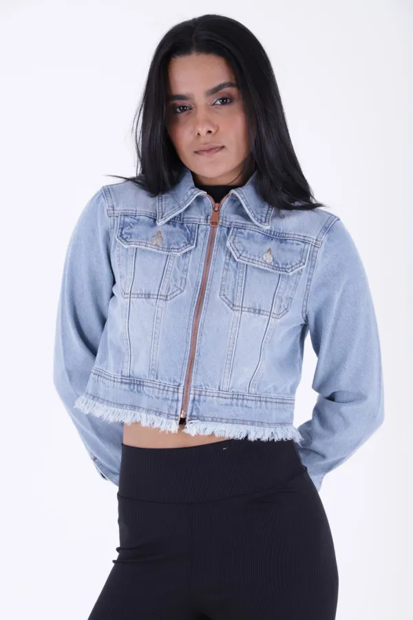 Fermuarlı Kot Ceket 6017-42-(S-XL-6) Fermuarlı Kot Ceket 6017-42-(S-XL-6)