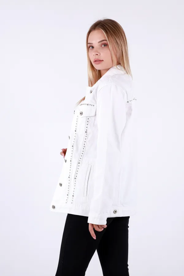 Taşlı Kot Ceket 625-50-(S-XL-6) Taşlı Kot Ceket 625-50-(S-XL-6)
