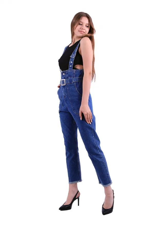 Beli Kemerli Salopet Tulum Kot Pantolon  327-02-(XS-L-6)