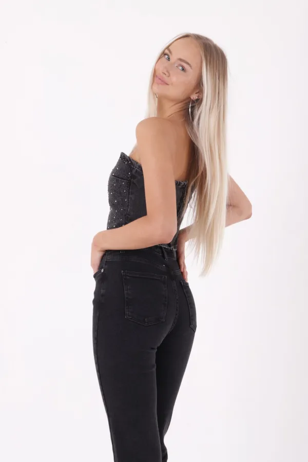 Jeans décontractés à ourlet cousu 7026-23-(26-31)