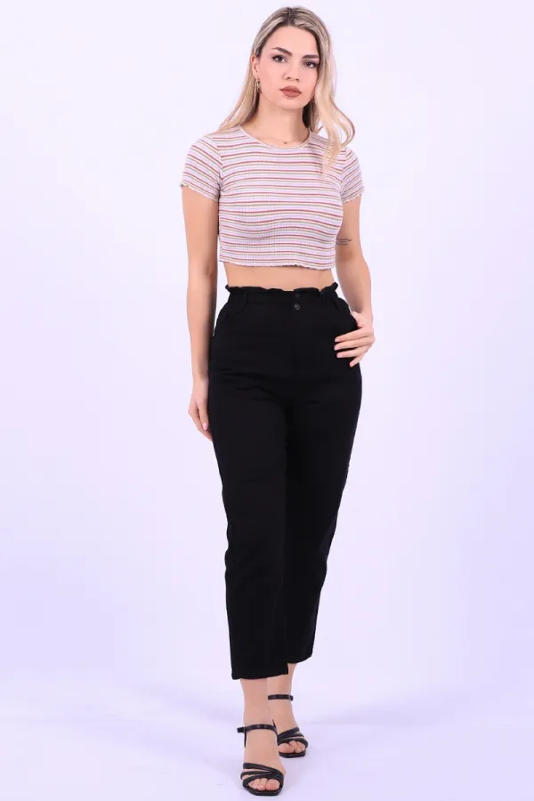 Beli Lastikli Kot Pantolon  759-07-(30-36)