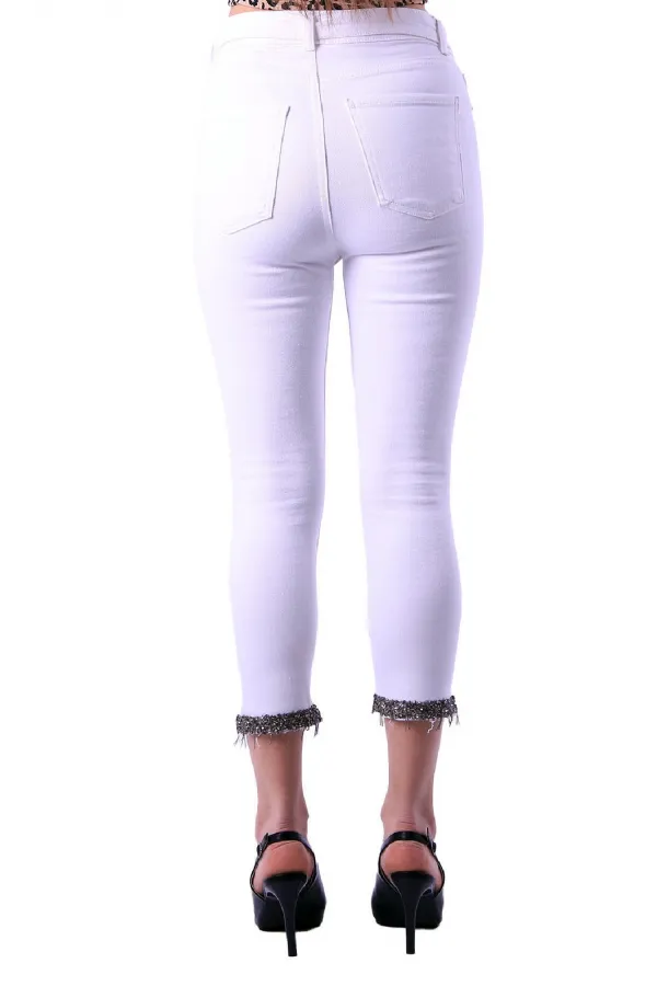 Paçaları Kemerli Pantolon 746-50-(27-32) Paçaları Kemerli Pantolon 746-50-(27-32)